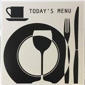 Affichette "Today's menu"