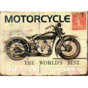 Plaque mtal "Motocycle"