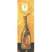 Affiche "Vase Tulipe blanche IV"