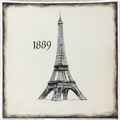 Affichette Eiffel Tower tile