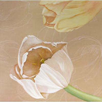 Affiche Tulips on linen