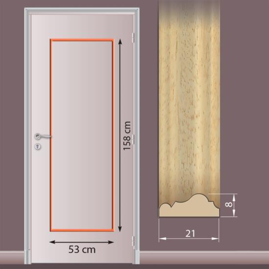 Kit de moulure - 1 panneau droit M1