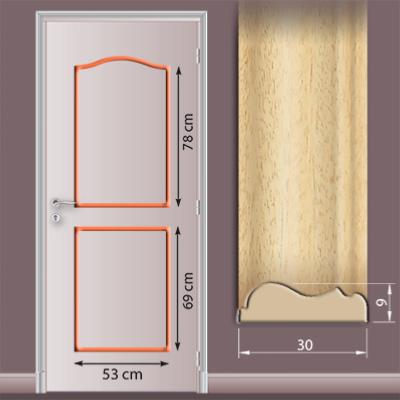 Moulures Assemblées 2 panneaux doucines P54