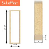 Lot de 4 modulables - rectangle plat