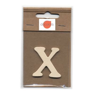 Lettre X en bois