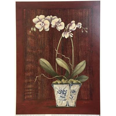 Affichette "Plum orchid"