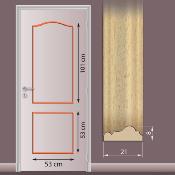 Kit de moulure - 2 panneaux doucines M1