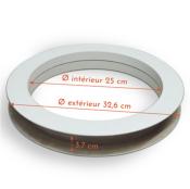 Hublot MDF Brut avec verre Transparent