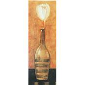 Affiche "Vase Tulipe blanche I"