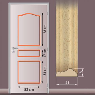 Kit de moulure - 3 panneaux doucines M1