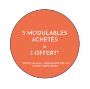 Lot de 4 modulables - grand carré vague
