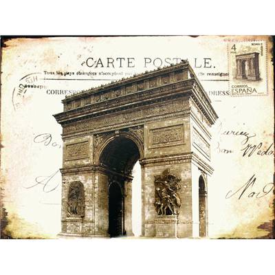 Plaque métal "Arc de Triomphe"