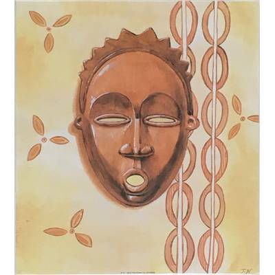 Affiche Masque africain