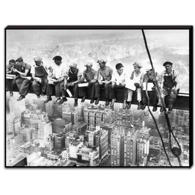 Tableau laqué "Eating Above Manhattan"