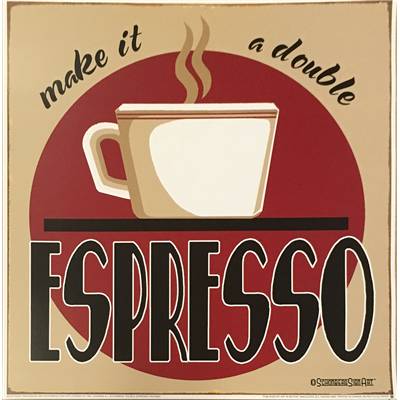 Affiche "Double espresso"