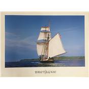 Affiche Bretagne bateau