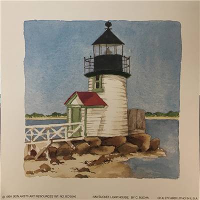 Affichette Nantucket Lighthouse