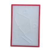 Cadre Translucide Rouge 10 x 15 cm