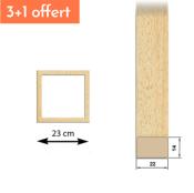 Lot de 4 modulables - petit carré plat