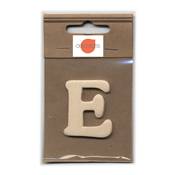 Lettre E en bois