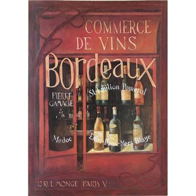 Affiche "Bordeaux wine shop"