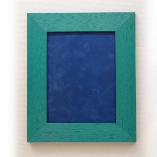 Cadre Empreinte turquoise 15 x 20 cm