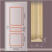 Kit de moulure - 3 panneaux droits M1