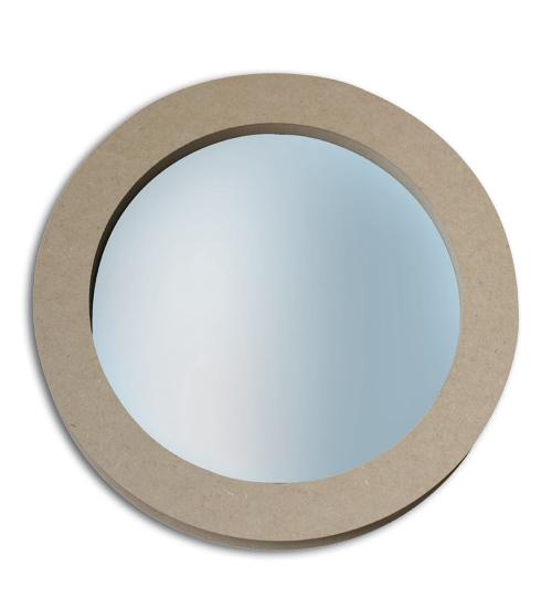 Hublot MDF Brut avec verre Transparent